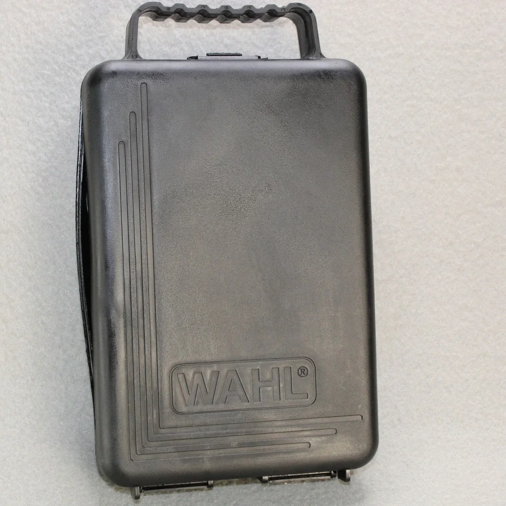 Wahl Hair Clipper Grooming‎ Kit Mens Black Good Corded With Case Scissors Tested